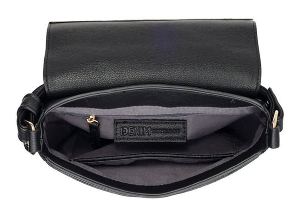Skuldertaske - TOM TAILOR - Taya Saddle Bag - Sort - 22x15x7 cm - Kvinde