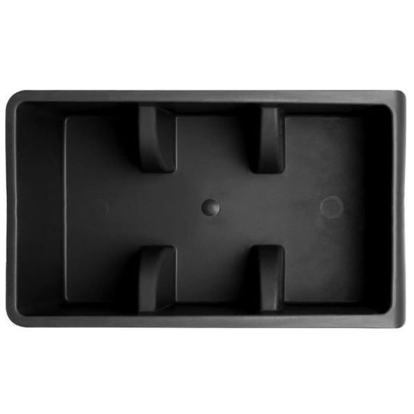Kryddorganisatör - VILDE - 25 x 15 x 9 cm - Lätt plast - Elegant svart
