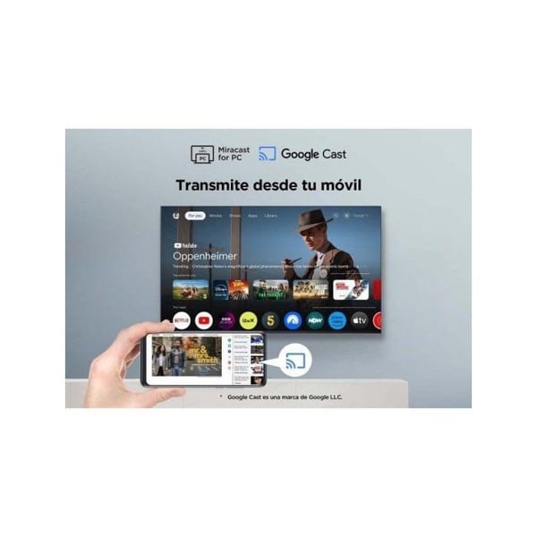 TCL QLED 43" 43P7K UltraHD 4K Dolby Atmos Google TV