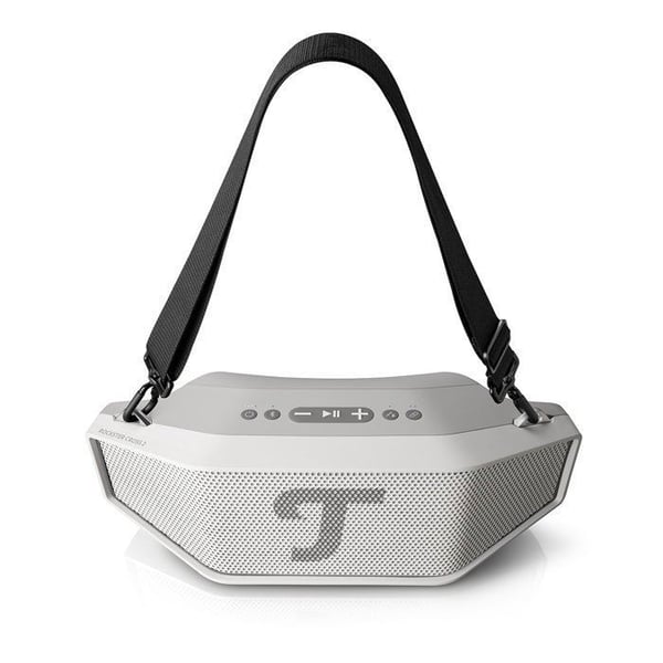 Bärbar Bluetooth-stereo högtalare - Teufel ROCKSTER CROSS 2 - Grå - Skydd IPX5 - Batteritid 38h