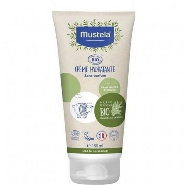 Fuktighetskräm - Mustela - 150ml - Ekologisk - Naturliga ingredienser - Mjuk doft Fuktighetskräm - Mustela - 150ml - Ekologisk - Naturliga ingredienser - Mjuk doft