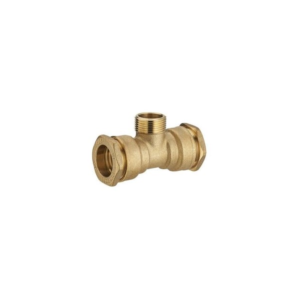Polyeten T-koppling Hane I Messing ø25 - Hane 3/4 - ø25 Koppling - Noyon Thiebault