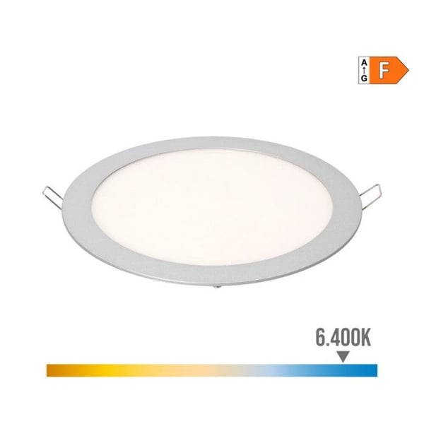 Rund infälld LED-downlight 20W 6400K 1500lm - Lumeco 31566 - matt krom - hög prestanda