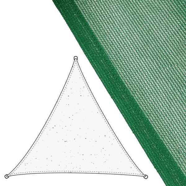 Triangulär markis - Ej specificerad - 5 x 5 x 5 cm - Polyeten - Grön