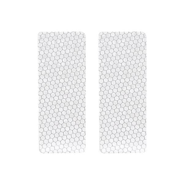 Reflekterande Klistermärken - 4R QUATTROERRE.IT - 10 x 4 cm - 2 Stycken - Vit - Förbättrad Natt Synlighet