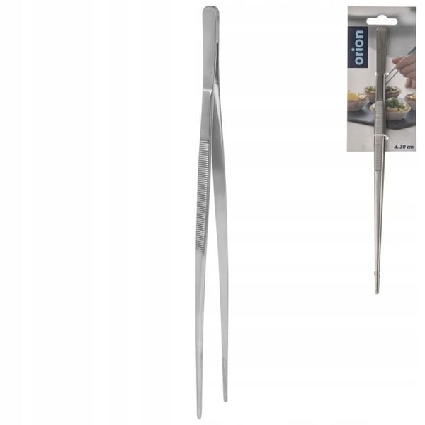 PINCETT I STÅL UNIVERSALMATBITER 30CM