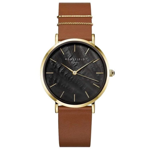 Klocka - ROSEFIELD - WBCLG-W96 - Kvarts - 33mm - Brun läder - 3ATM
