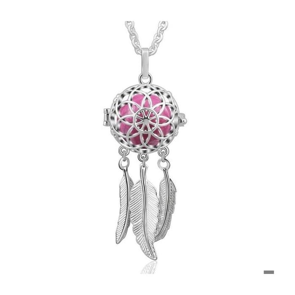 Graviditet bola halsband blomma drömfångare rosa klocka