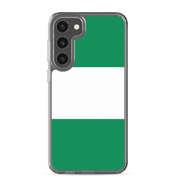 Mobilskal – Nigerias flagga – Kompatibel med Samsung Galaxy S20 – Blötskal – Hållbar och Stöttålig – Pixelforma