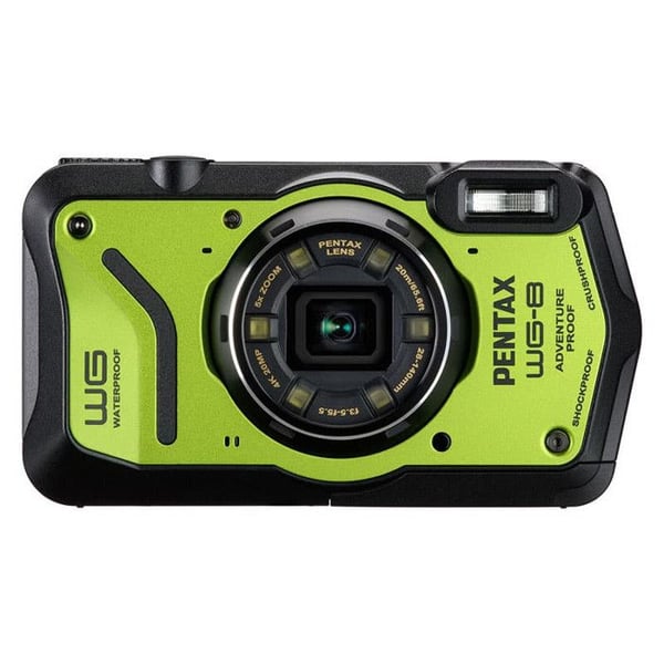 PENTAX Compact vattentät WG-8 Grön 2 års garanti