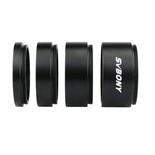 Svbony SV119 2" förlängningsrörsats 5mm 10mm 20mm 30mm M48x0.75 för fokalförlängning vid astrofotografering