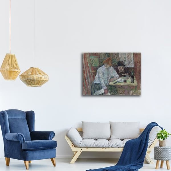 Legendarte - Målning, tryck på duk - À la Mie Henri De Toulouse-Lautrec cm. 60x80