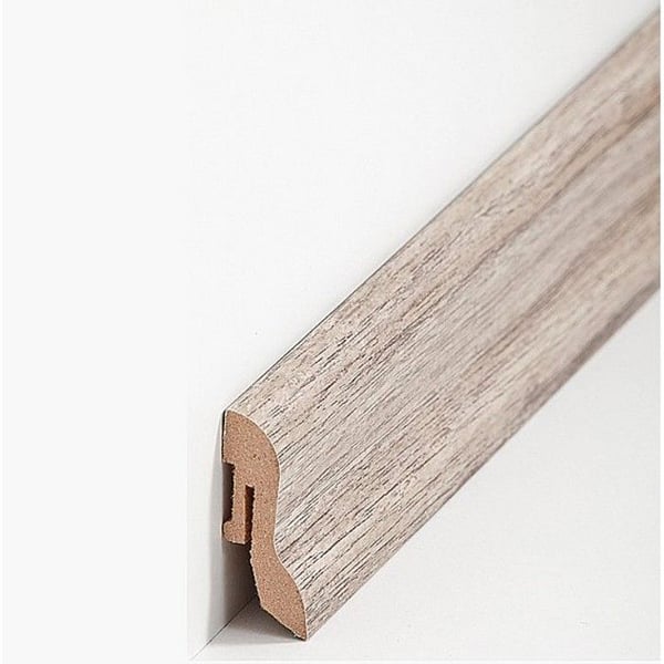 PROVISTON Sockel nr 352 MDF 20 x 40 x 2500 mm valnöt för att limma, skruva & spika, till klämma Belagd MDF-kärna 25 meter | 10 stycken