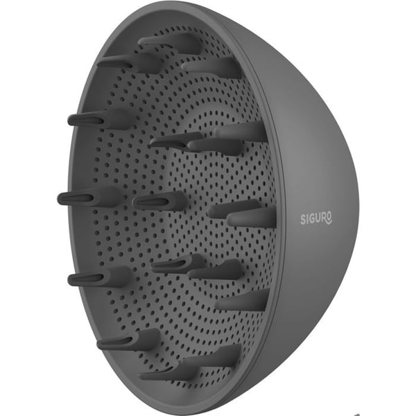 Diffuser för Hårfön - SIGURO - HR-I450X01 - Magnetisk - För Lockigt Hår - Grå