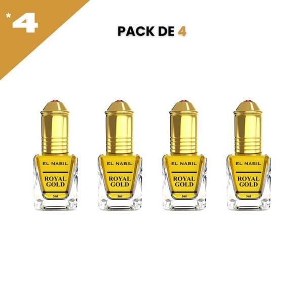 el Nabil Royal Gold Parfum Concentré Utan Alkohol 4*5ml