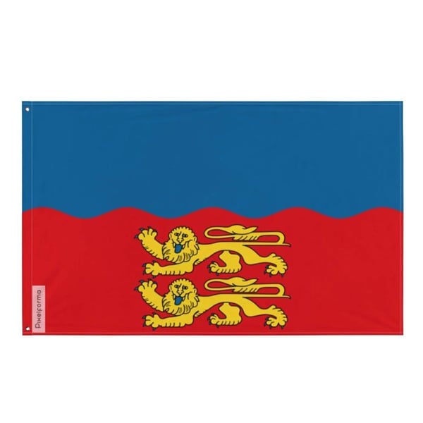 Calvados Flagga – 90 x 150 cm – Hållbar Polyester – 2 Metallöljett – Inomhus / Utomhus – Pixelforma