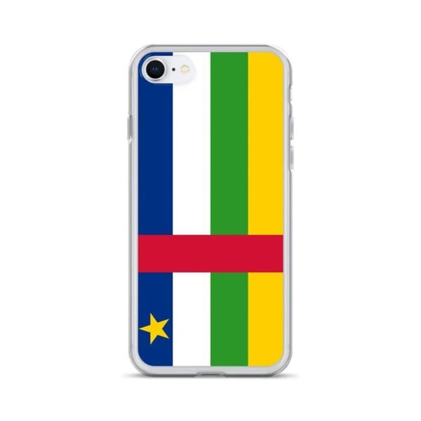 Mobilskal - PIXELFORMA - iPhone 6 Plus - Flagga Centralafrikanska republiken - Mjuk - Transparent