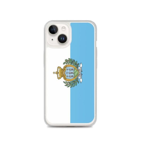 Telefonfodral - PIXELFORMA - Flagga San Marino - Kompatibel med iPhone 14 - Mjuk - Stötsäker - Silikon