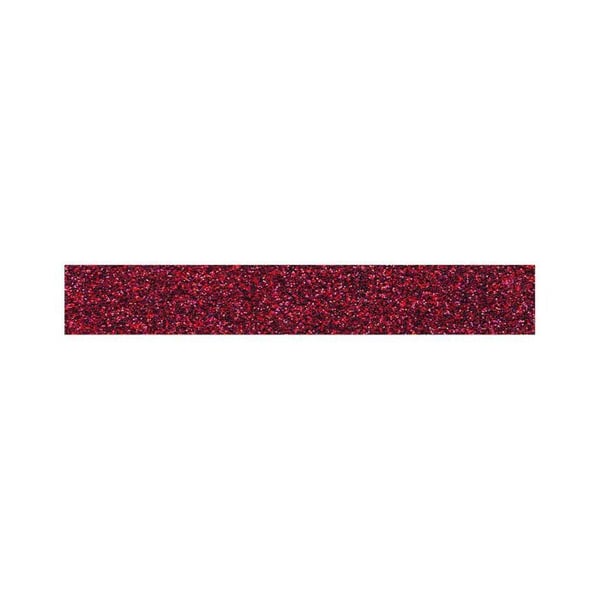 Maskeringstejp - Röd - Glittrande - Återanvändbar - 15 mm x 10 m
