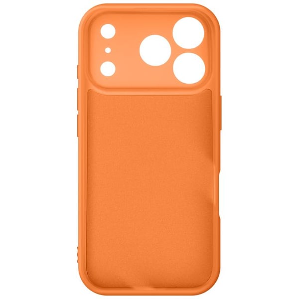 Coque för iPhone 17 Pro Modell Soft-Touch i Halvflexibelt Antiglidande Orange
