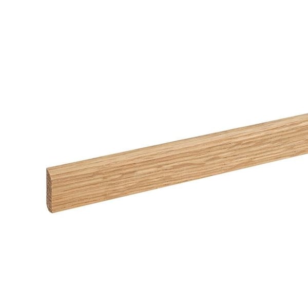 PROVISTON Massiv träsockel 6 x 22 x 2400 mm Ek att limma, skruva &amp; spik 60 meter | 25 stycken