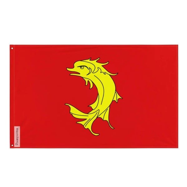 Loireflagga – 192 x 288 cm – Hållbar polyester – 2 metallöglor – Inomhus / Utomhus – Pixelforma