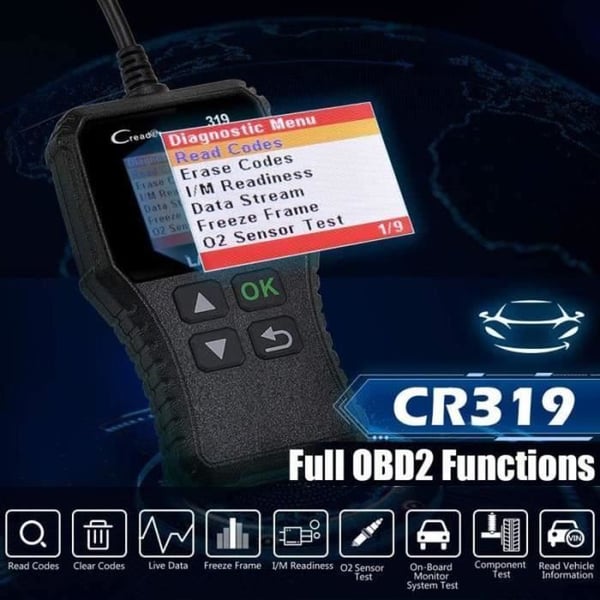 Scanner Auto Diagnostic OBD2 - LAUNCH - CR319 - Økonomisk - Kompakt - OBD2 Komplet