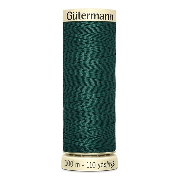 Lot om 5 spolar 100m Tråd 100% polyester Gutermann Ref 788988 - Att 869 - juvelgrön