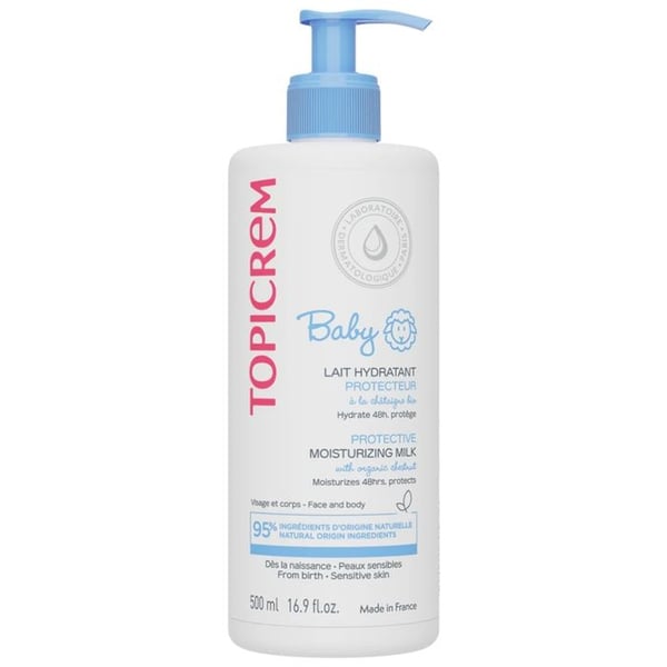 Topicrem Baby Moisturizing Protective Milk with Organic Chestnut 500 ml