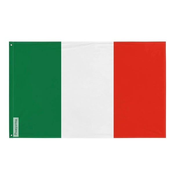 Flagga för den transpadanska republiken – 160 x 240 cm – Polyester – Metallöglor – Vattenresistent