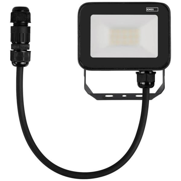 LED-projektor - EMOS - ZS2612 - 10 W - Neutralt vit - Utomhus - Inbyggd