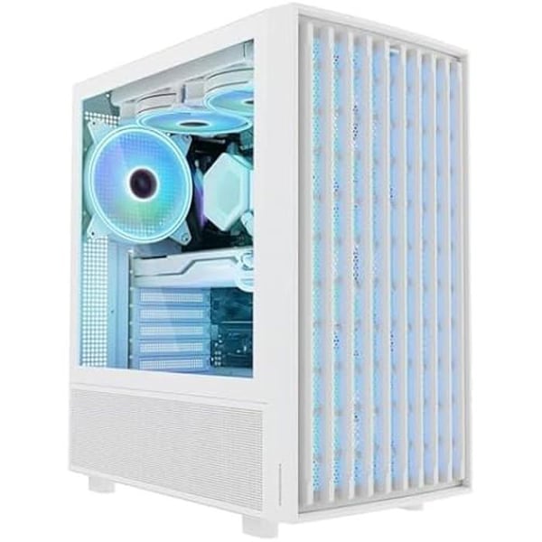 Semi-Tour ATX Kabinet - MODECOM - Breeze ARGB - Multifarvet - 46,5x29x50,5 cm - Kompatibel med ATX