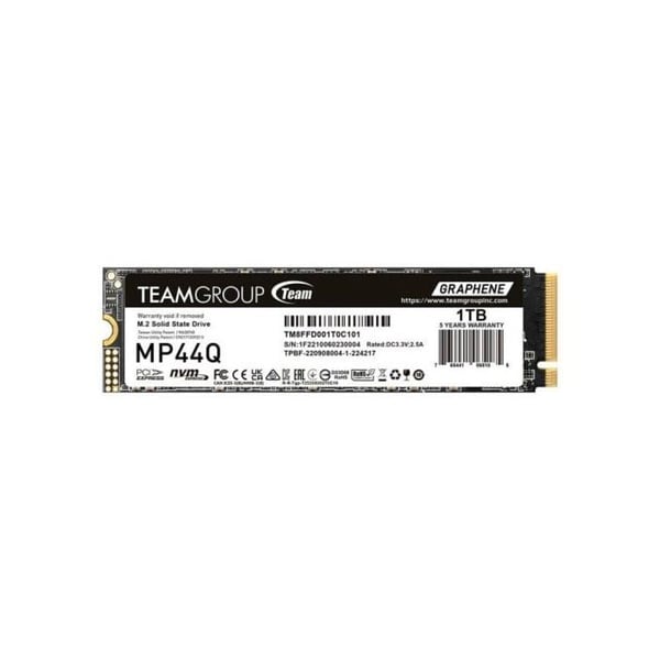 Disco Duro Team Group 4TB SSD M.2 7400MB/s MP44Q PCIe Gen4 x4 QLC + S.M.A.R.T.