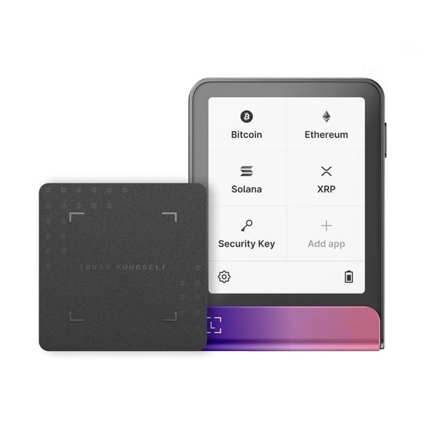 Cryptowallet Ledger Flex™ Rose Magenta karmin med inkluderet recovery key