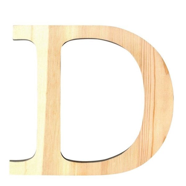 BREV D - 19 CM - TRÄ