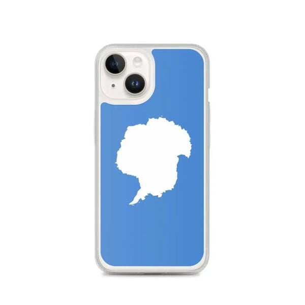 Mobilskal – Antarktisflagga – Kompatibel med iPhone 14 – Mjuk fodral – Stöttålig och stötresistant – Silikon – Pixelforma