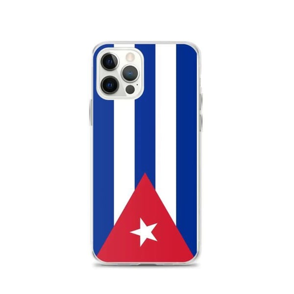 Mobilskal - PIXELFORMA - Kubas flagga - Kompatibel med iPhone 12 Pro - Flexibel - Stötsäker