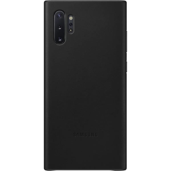 Note10+ svart läderfodral
