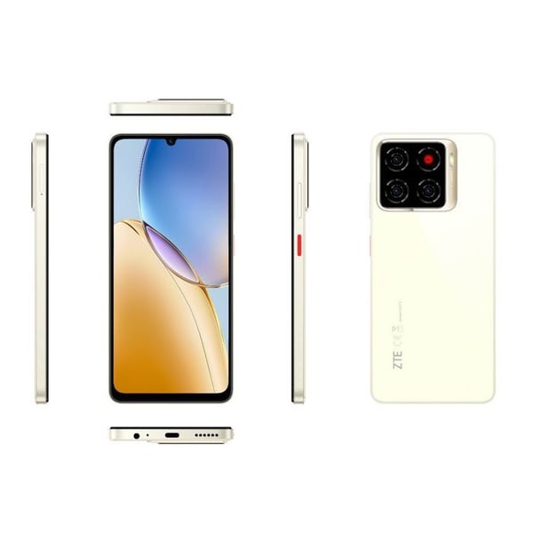 ZTE Blade A56 4+128Go (4G), Skärm 6,75", Dual Sim - Flytande Guld