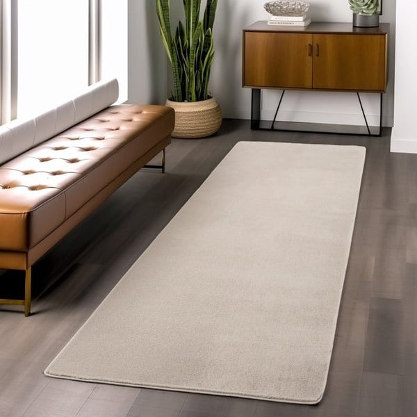 Ayyildiz Modern design matta Crème 160 x 220 cm Tvättbar med kort lugg, halkfri och mjuk, modern enfärgad för Ayyildiz Modern design matta Crème 160 x 220 cm Tvättbar med kort lugg, halkfri och mjuk, modern enfärgad för