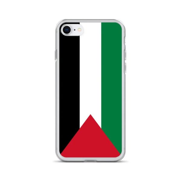 Mobilskal – Palestinas flagga – Kompatibel med iPhone SE – Flexibelt fodral – Slitstarkt och stötsäkert - Silikon - Pixelforma