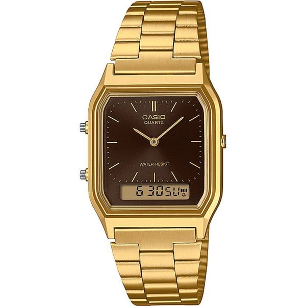 Klocka - CASIO - AQ - Unisex - Brons - Kvarts - Digital