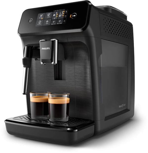 Espressomaskin med automatisk kvarn - PHILIPS - EP1220/00 - Serie 1200 - 1500 W - 275 g kaffesorter - 1,8 L - Matt svart