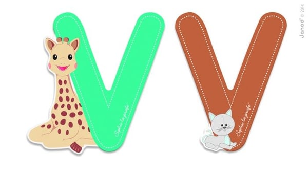 Janod - Bokstav V Sophie the Giraff - JURATOYS