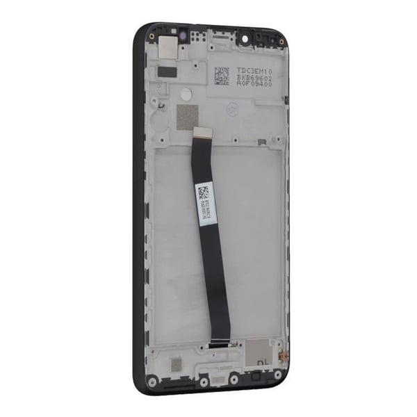 Skärm - Xiaomi Redmi 7A - LCD - Tryckskärm - Förmonterad Chassi - Svart