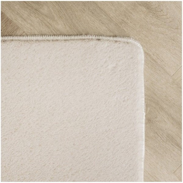 Ayyildiz Modern design matta Crème 160 x 220 cm Tvättbar med kort lugg, halkfri och mjuk, modern enfärgad för