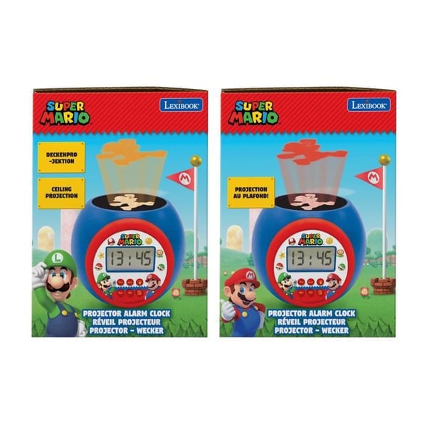 Super Mario projektor väckarklocka