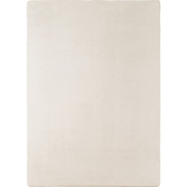 Ayyildiz Modern design matta Crème 160 x 220 cm Tvättbar med kort lugg, halkfri och mjuk, modern enfärgad för
