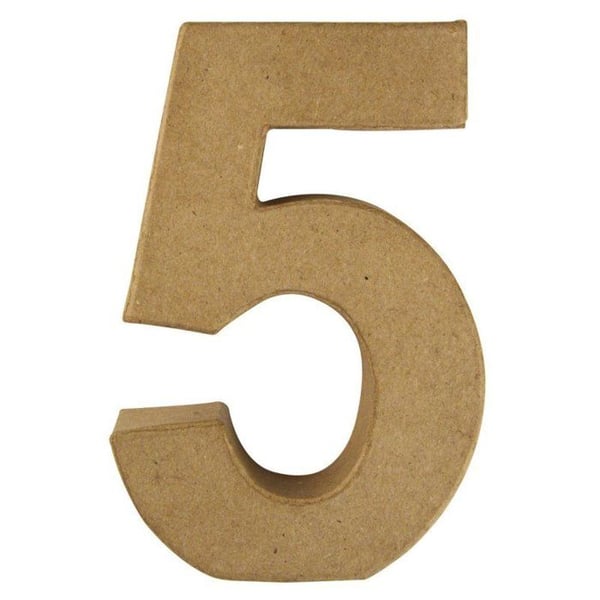 Chiffre pap. -mache 5 FSC Återvunnen 100%, 15x10x3cm