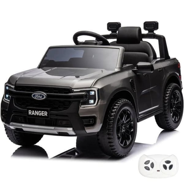 FORD Ranger Elbil 12V - Grå - 1 till 6 år - Officiell Licens - Litiumbatteri - Bluetooth